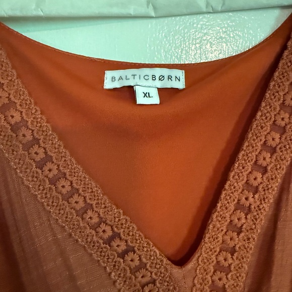 Elegant Rust Midi Dress - Picture 3 of 6